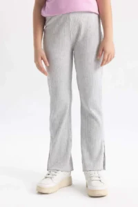 DeFacto Girl's Flare Fit Ribbed Camisole Trousers - Image 4