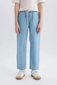 DeFacto Boy's Straight Fit Straight Leg Basic Straight Jean Trousers - Image 4