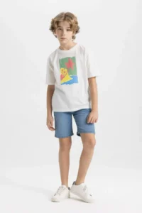 DeFacto Boys' Jeans Shorts - Image 3
