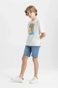 DeFacto Boys' Jeans Shorts - Image 4