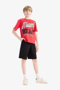 DeFacto Basic Plain Bermuda Shorts Boys'