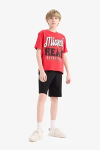 DeFacto Basic Plain Bermuda Shorts Boys' - Image 3