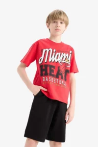 DeFacto Basic Plain Bermuda Shorts Boys' - Image 4