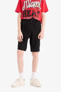 DeFacto Basic Plain Bermuda Shorts Boys' - Image 5