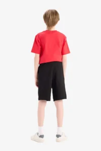 DeFacto Basic Plain Bermuda Shorts Boys' - Image 7