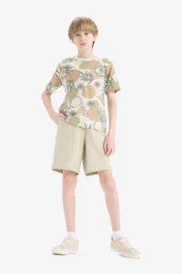 DeFacto Boy's Basic Straight Shorts with Elastic Waist - Image 4