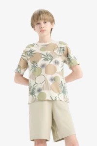 DeFacto Boy's Basic Straight Shorts with Elastic Waist - Image 5