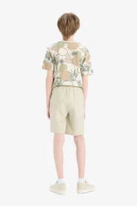 DeFacto Boy's Basic Straight Shorts with Elastic Waist - Image 7