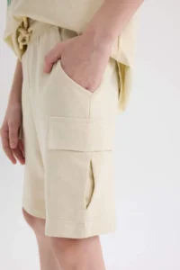 DeFacto Elastic Waist Cargo Pocket Shorts Boy - Image 5