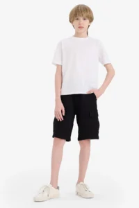 DeFacto Boys' Regular Fit Sweatshirt Shorts - Image 2
