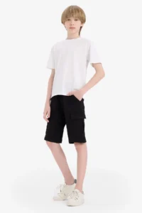 DeFacto Boys' Regular Fit Sweatshirt Shorts - Image 3