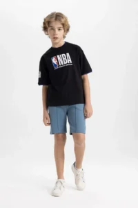 DeFacto Boys' Basic Plain Bermuda Shorts - Image 2