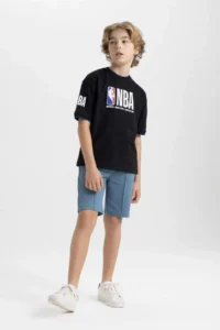 DeFacto Boys' Basic Plain Bermuda Shorts - Image 4