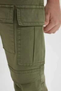 DeFacto Cargo Pocket Straight Leg Gabardine Trousers Boy - Image 5