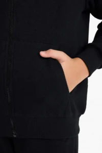 DeFacto Hooded Pique Zippered Sweatshirt Boy - Image 4
