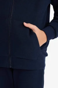 DeFacto Hooded Pique Zippered Sweatshirt Boy - Image 4