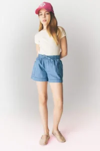 DeFacto Elastic Waist Pocket Jean Shorts Girl - Image 2