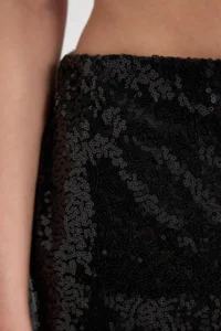 DeFacto sequined Normal Waist Lined Midi Skirt B6702ax23wn - Image 5
