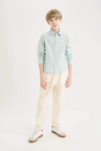 DeFacto Balloon Fit Standard Leg Twill Trousers Boy - Image 2