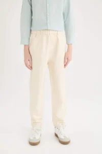 DeFacto Balloon Fit Standard Leg Twill Trousers Boy - Image 5