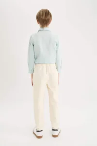 DeFacto Balloon Fit Standard Leg Twill Trousers Boy - Image 8