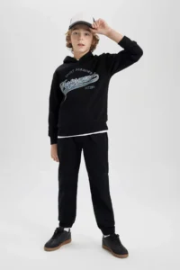 DeFacto Boys' Jogger Fit Gabardine Pants (26 SM) - Image 2