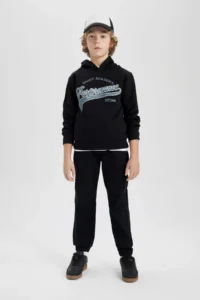DeFacto Boys' Jogger Fit Gabardine Pants (26 SM) - Image 3