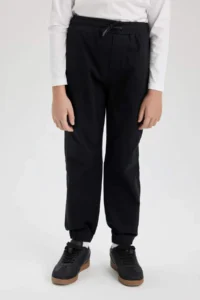 DeFacto Boys' Jogger Fit Gabardine Pants (26 SM) - Image 4
