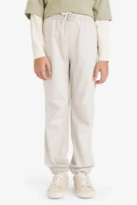 DeFacto Boys' Jogger Fit Gabardine Pants (26 SM) - Image 3