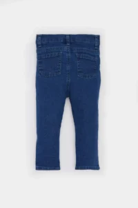DeFacto Elastic Waist Straight Leg Basic Straight Jean Trousers for Baby Boy - Image 7