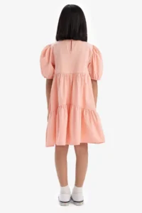 DeFacto Crew Neck Cotton Short Sleeve Summer Dress Girl - Image 6