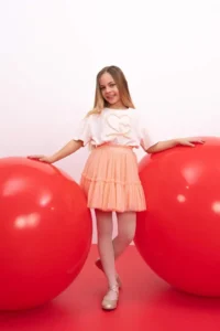 DeFacto Girls' Elastic Waist Tulle Skirt
