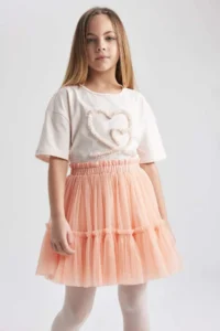 DeFacto Girls' Elastic Waist Tulle Skirt - Image 6