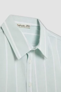 DeFacto Boy's Polo Neck Oxford Long Sleeve Shirt - Image 8