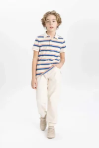 DeFacto Boy's Standard Leg Gabardine Trousers - Image 3