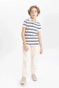 DeFacto Boy's Standard Leg Gabardine Trousers - Image 5