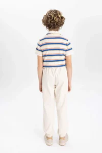 DeFacto Boy's Standard Leg Gabardine Trousers - Image 8