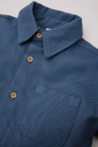 DeFacto Back Printed Gabardine Long Sleeve Shirt for Baby Boy - Image 3