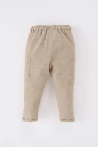 DeFacto Elastic Waist Straight Leg Trousers for Baby Boy - Image 5