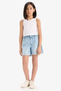DeFacto Paperbag Jeans Shorts Girls'