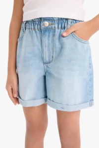 DeFacto Paperbag Jeans Shorts Girls' - Image 5