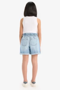 DeFacto Paperbag Jeans Shorts Girls' - Image 6