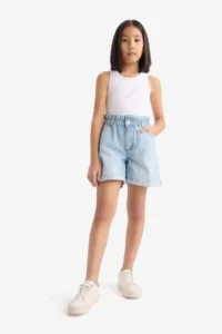 DeFacto Paperbag Jeans Shorts Girls'