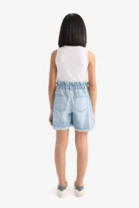DeFacto Paperbag Jeans Shorts Girls' - Image 5