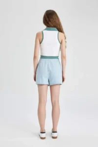 DeFacto High Waist Mini Jeans Shorts Skirt - Image 6