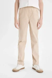 DeFacto Boy's Loose Fit Standard Leg Gabardine Trousers - Image 6