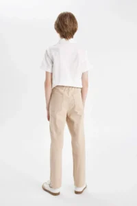 DeFacto Boy's Loose Fit Standard Leg Gabardine Trousers - Image 7