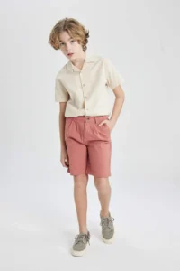 DeFacto Boys' Gabardine Shorts