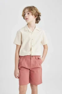 DeFacto Boys' Gabardine Shorts - Image 2