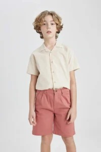 DeFacto Boys' Gabardine Shorts - Image 3